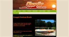 Desktop Screenshot of cougarboats.com